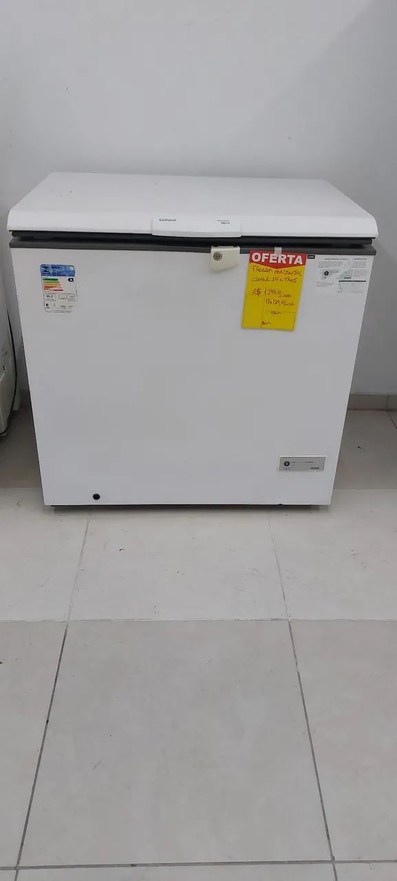 (((12X129,00))) 311LTS 110V FREEZER HORIZONTAL CONSUL EM ÓTIMAS CONDIÇÕES 