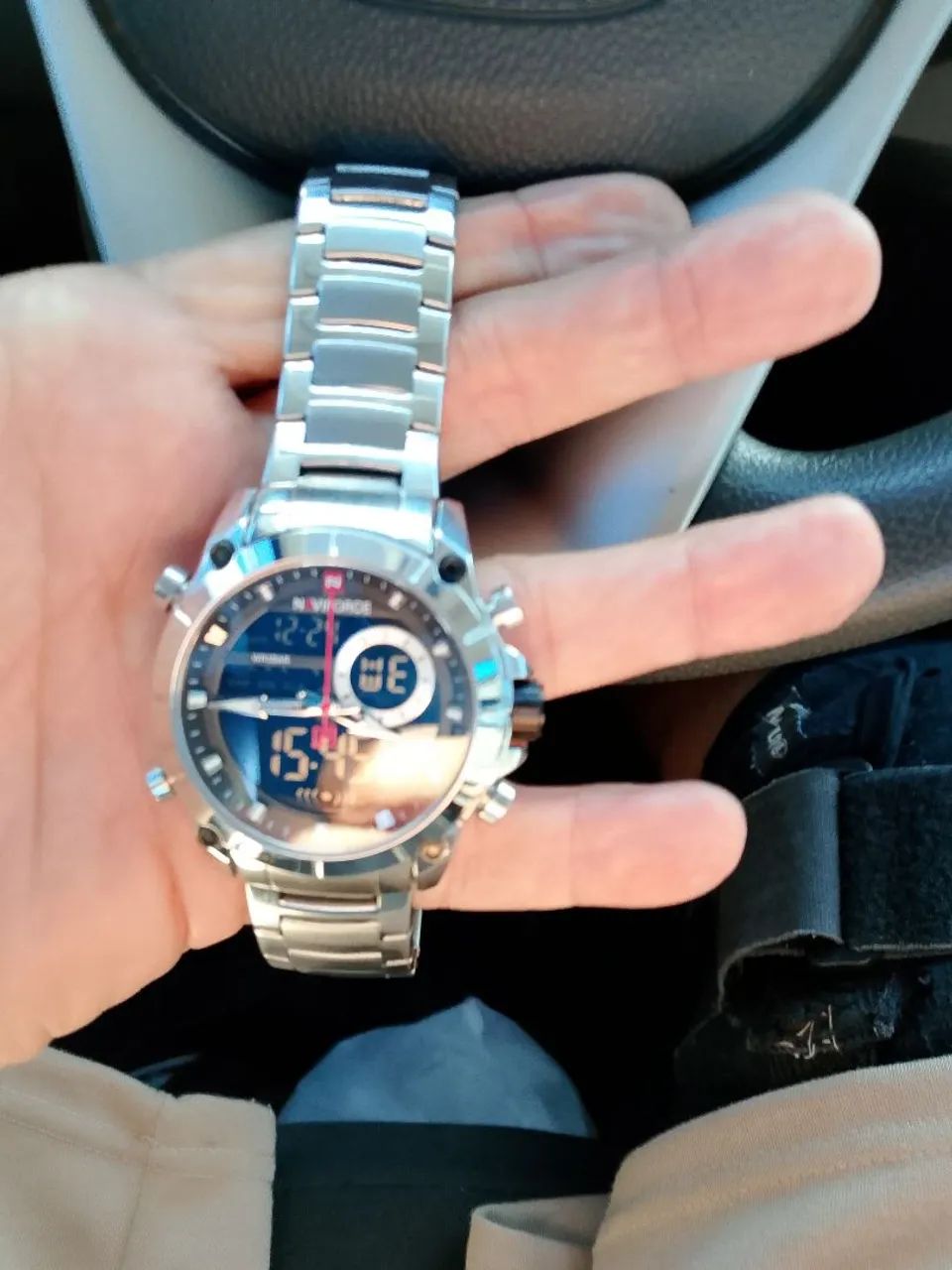 Relógio NaviForce original analógico e digital a prova d'água  - Foto 6