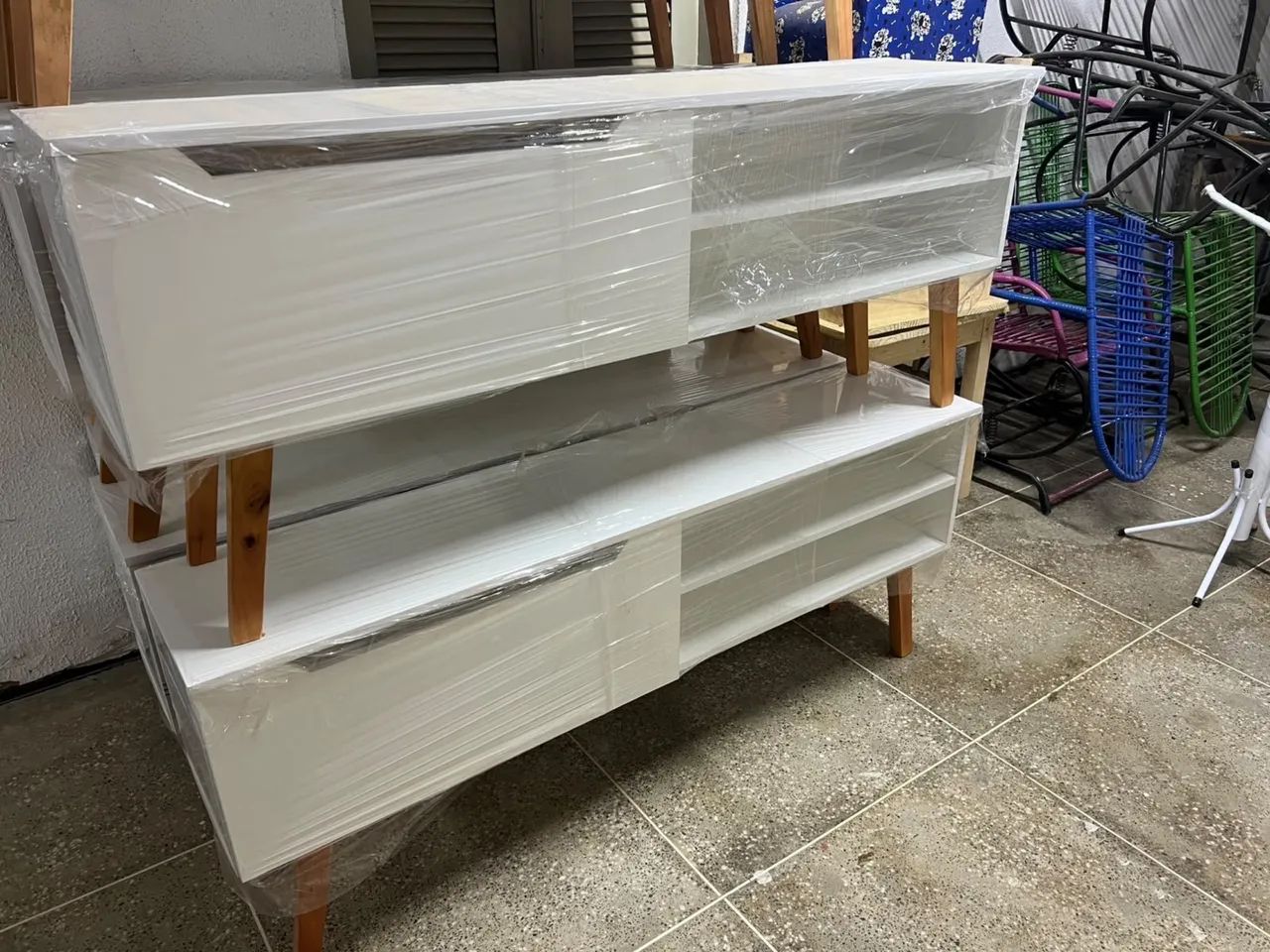 Rack retrô - 150x33x60 entrega imediata  - Foto 2
