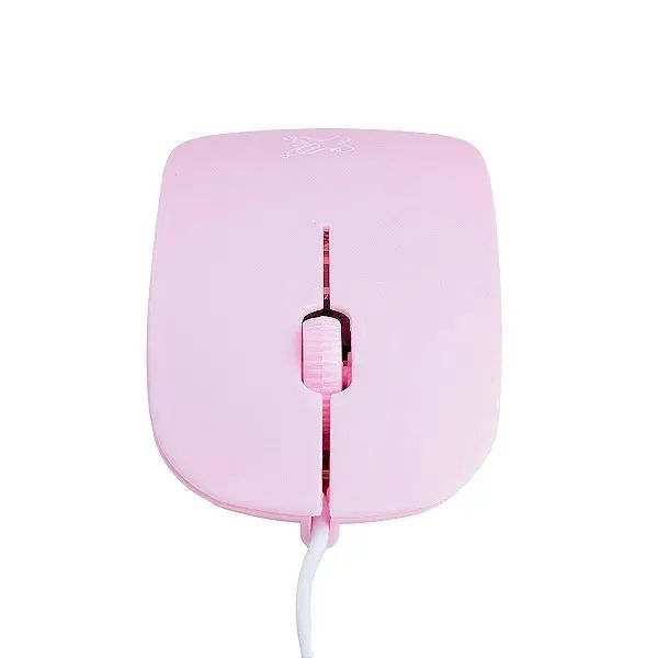 Mouse com Fio Optico USB 1200 DPI Ergonomico para PC e Notebook Rosa - Maxprint Surface - Foto 3