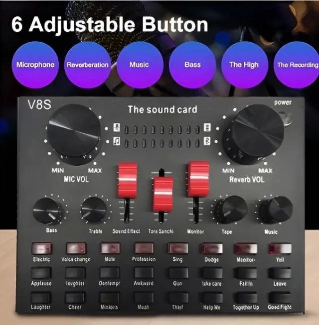 Kit Interface Mesa V8 e Microfone Bm 800 Com Braço Articulado - Foto 4