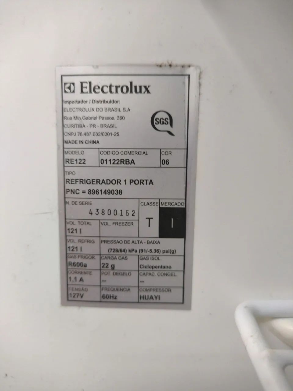 Frigobar Electrolux  - retirada de peças  - Foto 4