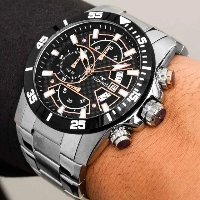 Relógio Technos Masculino TS Carbon OS10EQ/1P - Foto 4