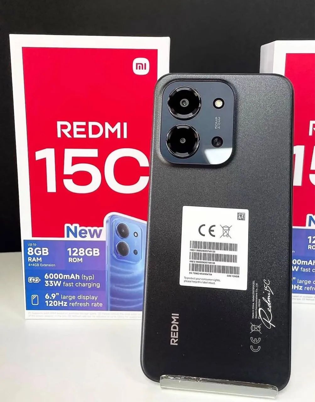 Redmi 15C 128GB + 8GB Ram Preto