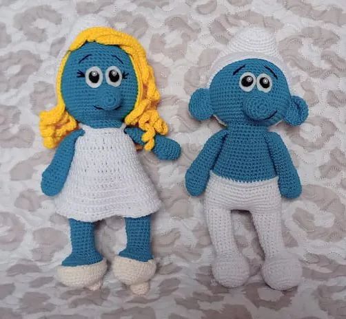Amigurumi smurf e smurfette  - Foto 3