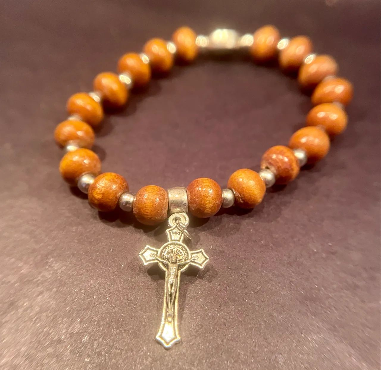 Pulseira Religiosa - Madeira - Foto 3
