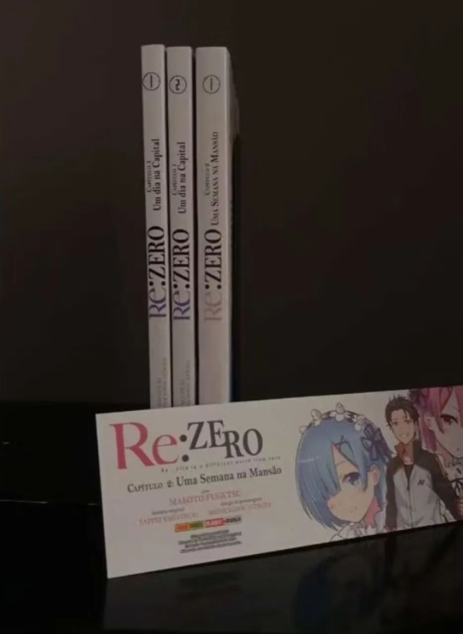 kit mangas re:zero (volumes 1 e 2 capítulo 1, e volume 1 capítulo 2) - Foto 2