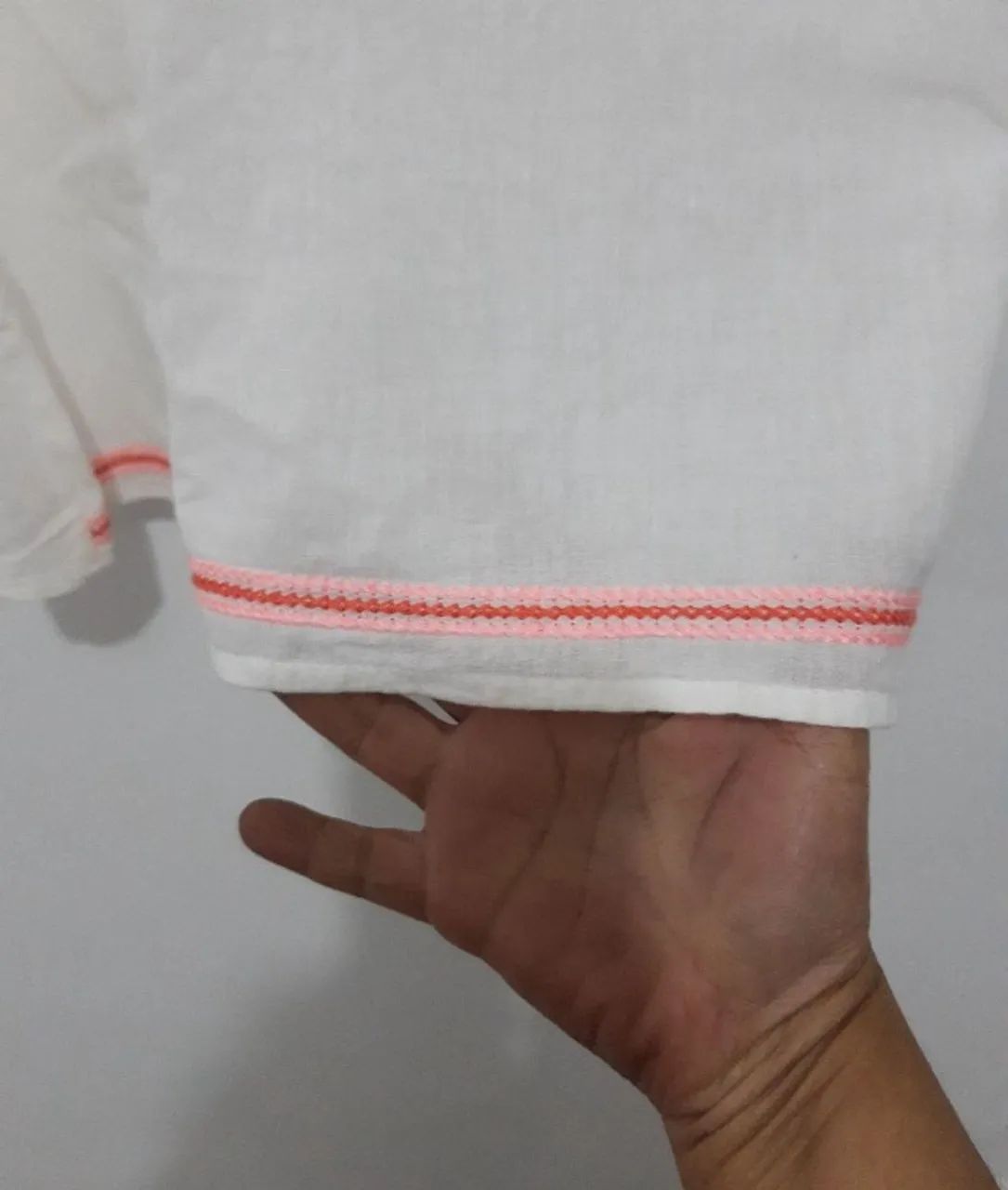 blusa em algodão e bordado dript tam.40 - Foto 3