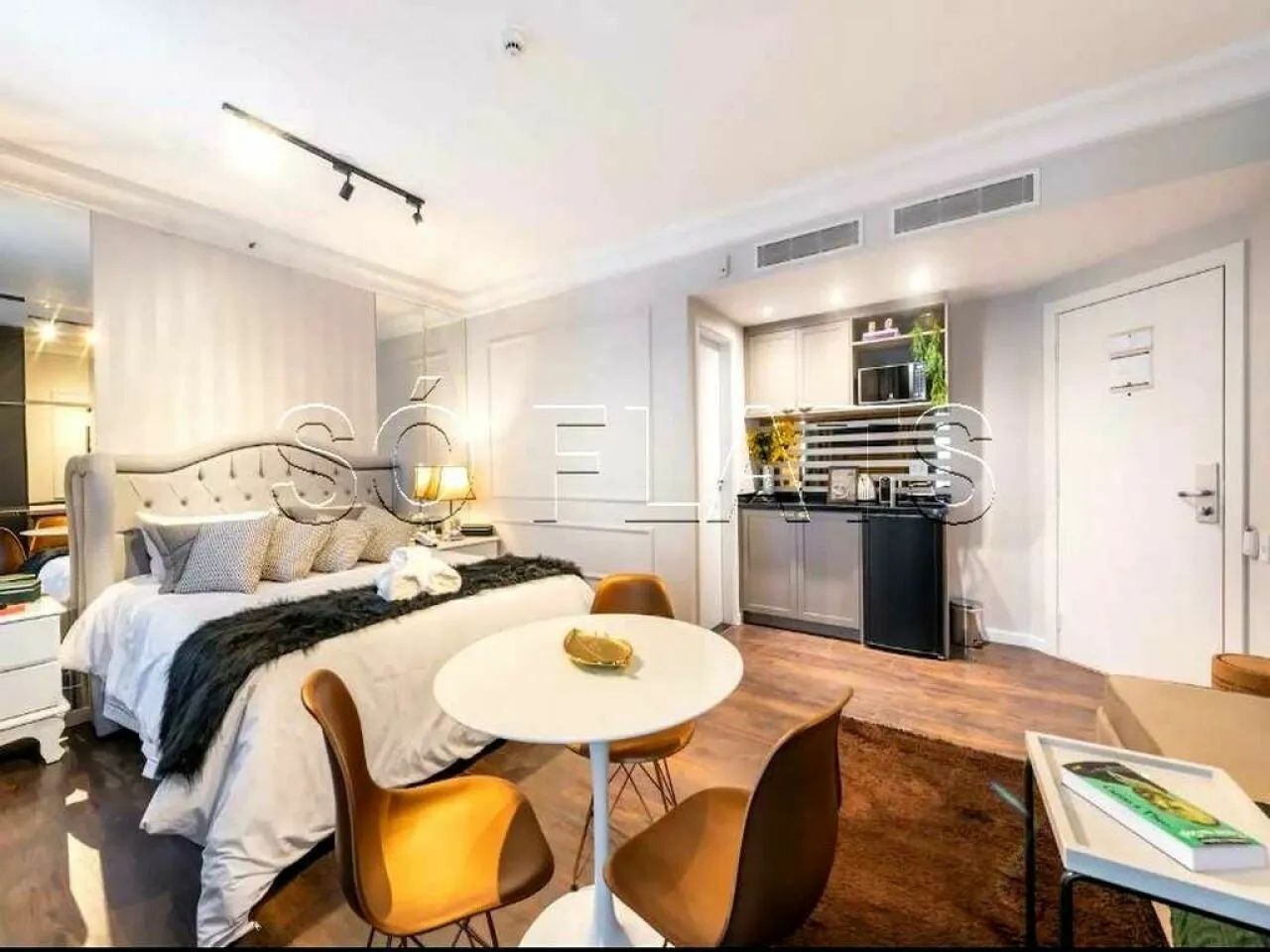 Flat 32m² com suíte e vaga em Higienópolis Rua Maranhão - Foto 2