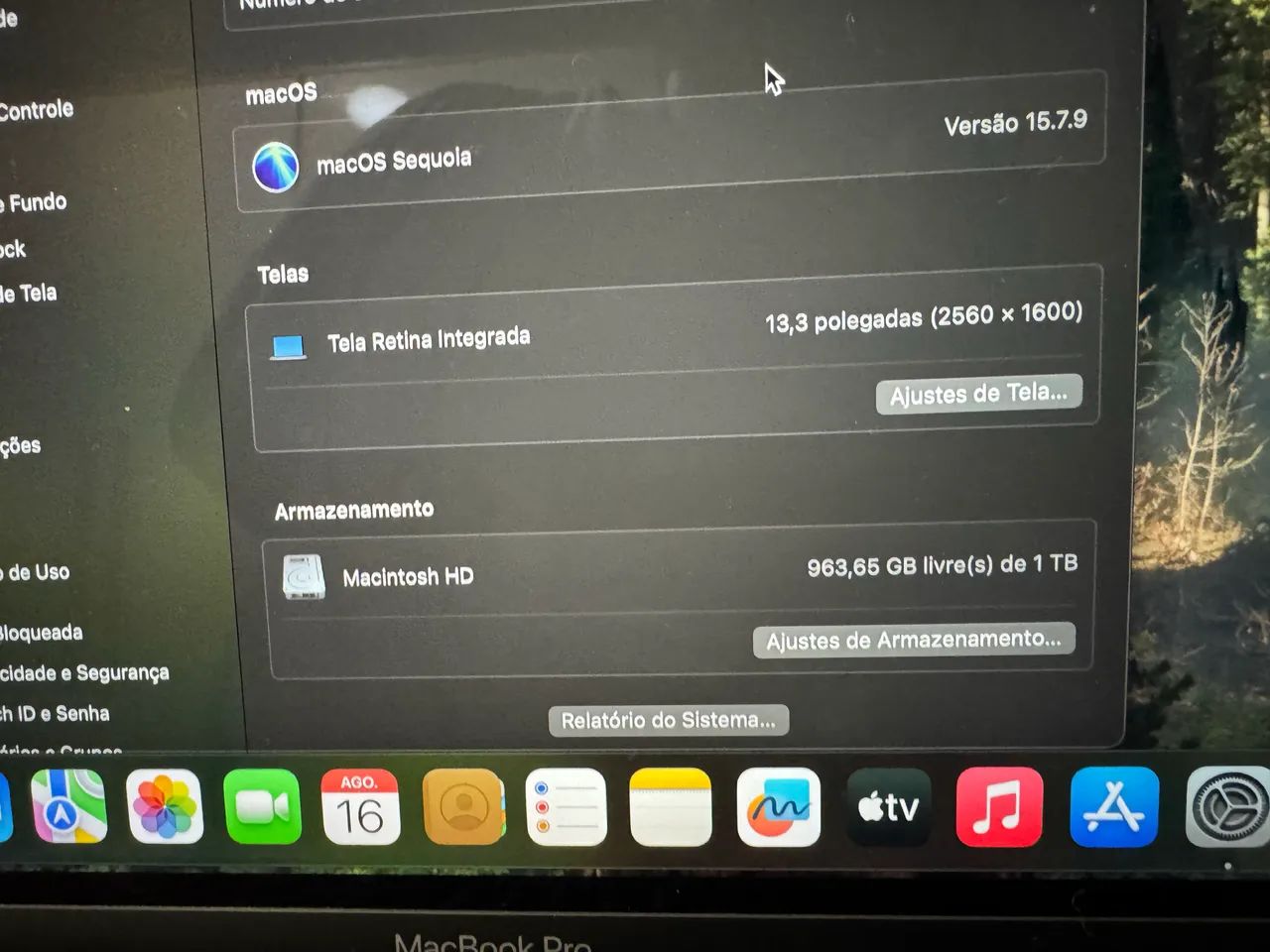 MacBook Pro 2019 - i7 - 16GB - SSD 1TB - TouchBar - Foto 4