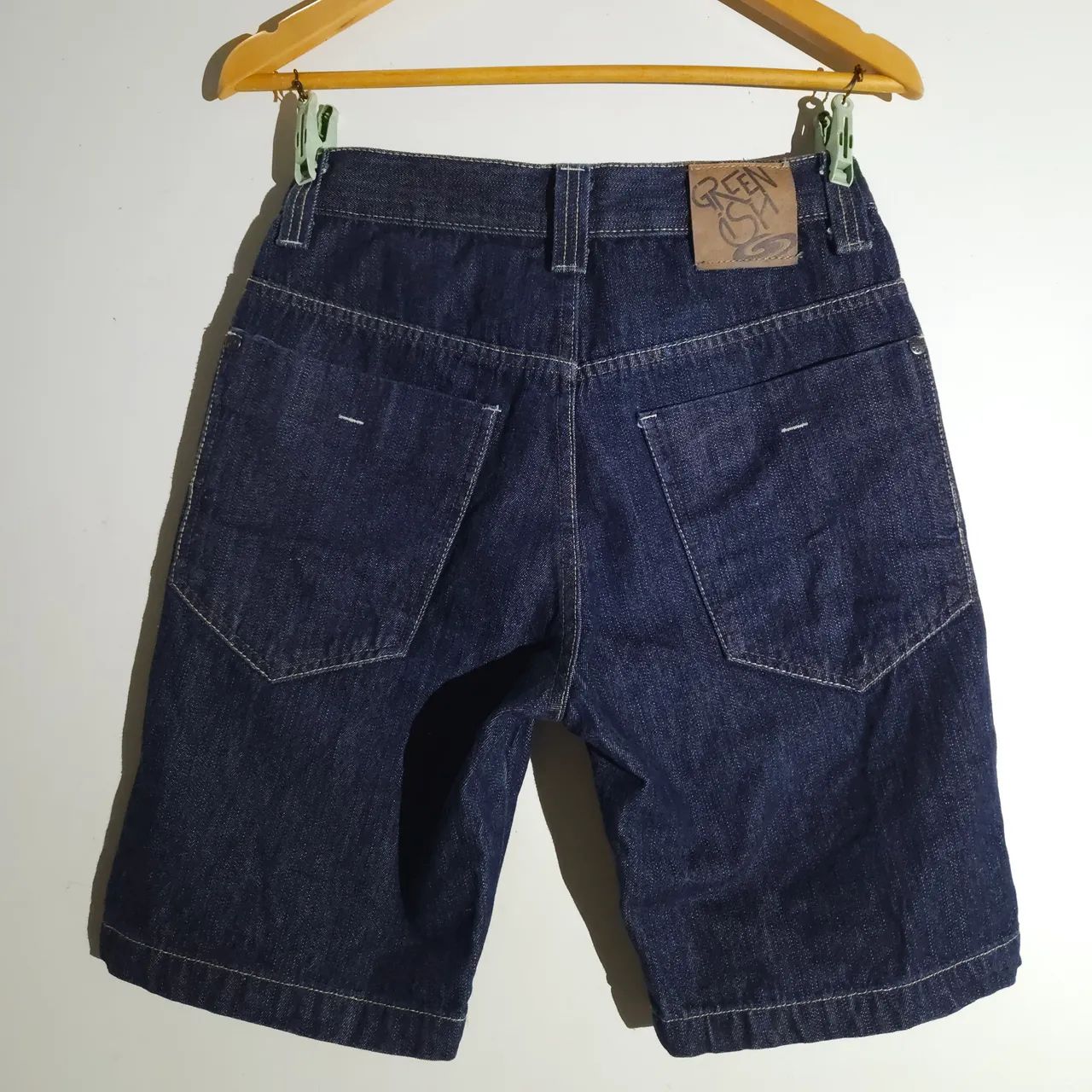 Bermuda Jeans Greenish Masculina - 36 - Foto 2