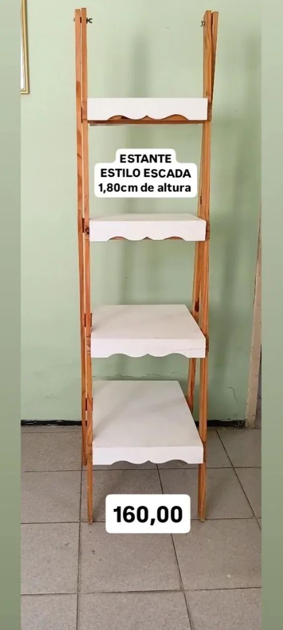 ESTANTE ESTILO ESCADA DE 1,80cm