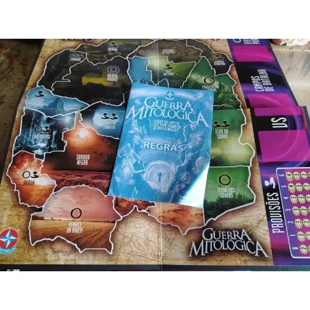Guerra Mitologica Jogo de Tabuleiro Da Estrela - Completo - Foto 4