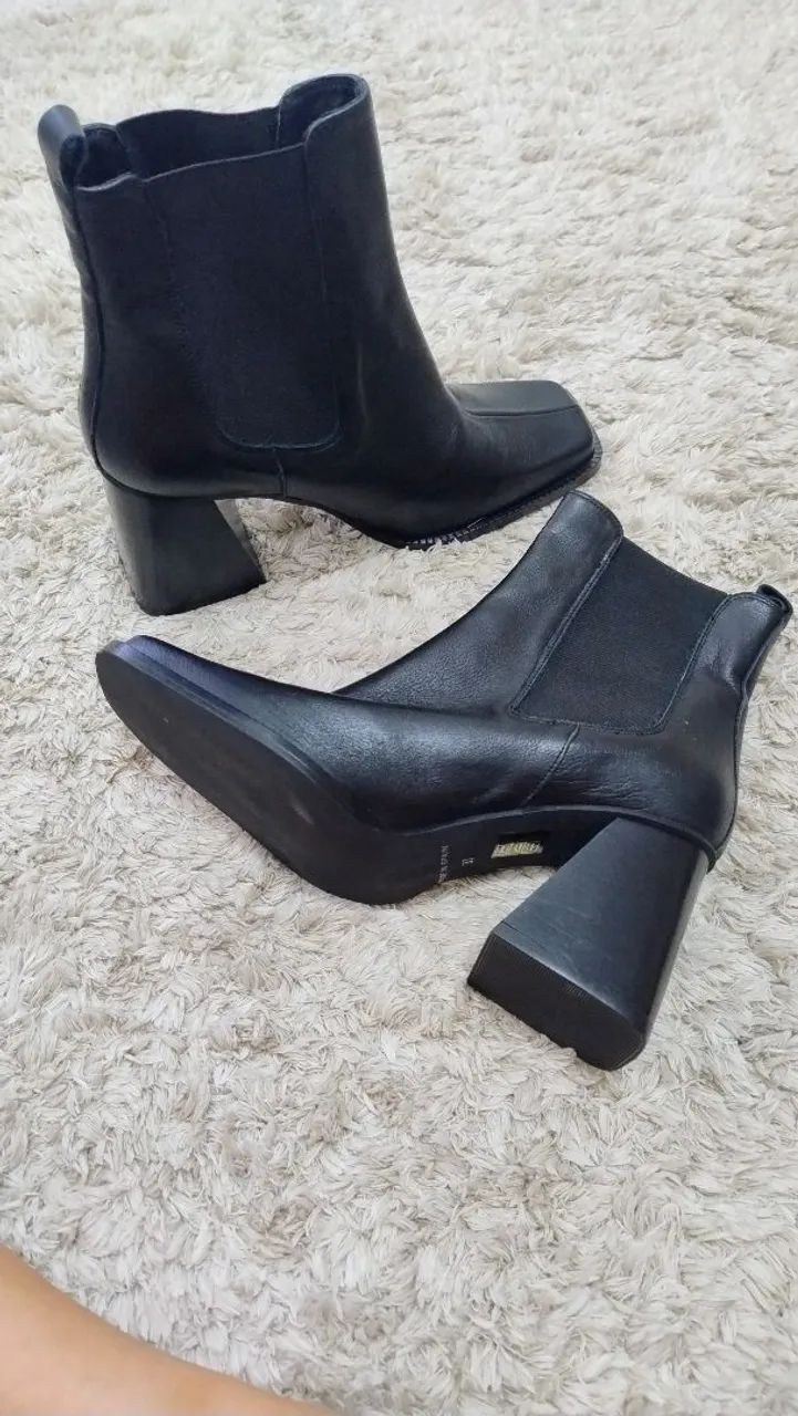 Bota de couro n. 35 - Foto 2
