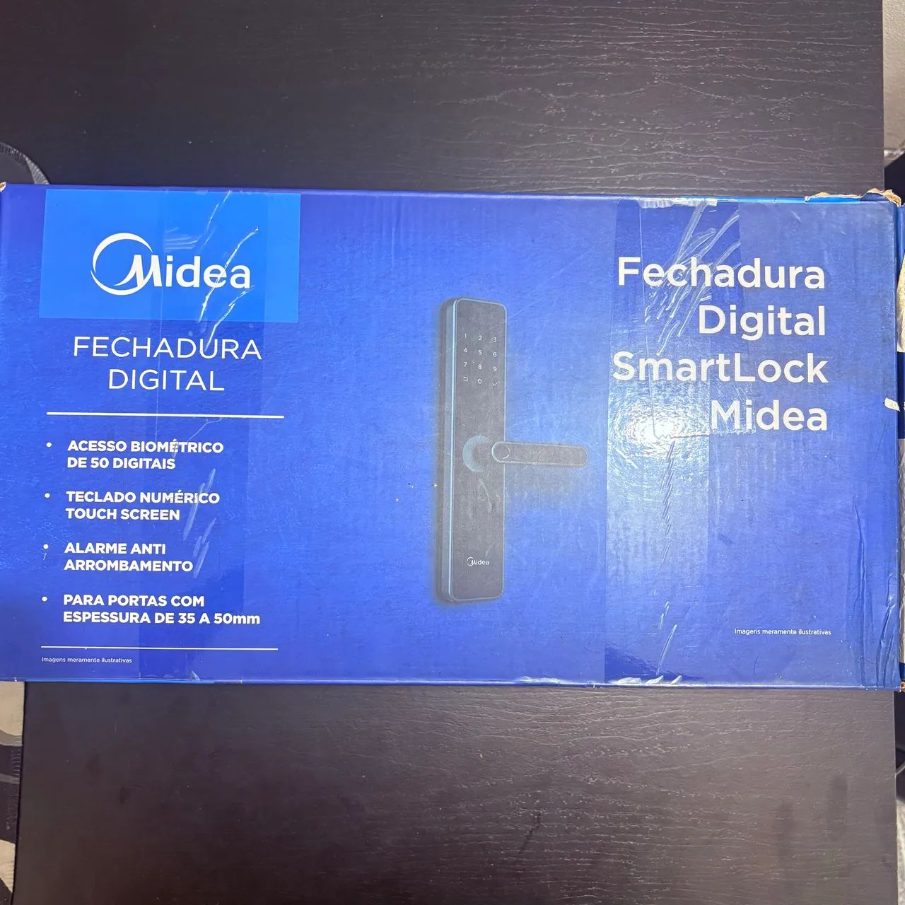 Fechadura Digital Midea Smartlock Onegrip FDA21PD - Preta (Nova)