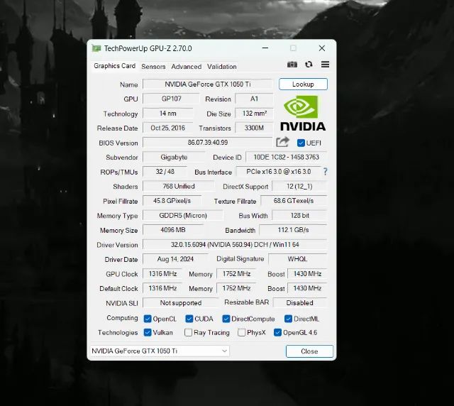 GTX 1050ti 4GB GEFORCE (Usada) - Foto 5