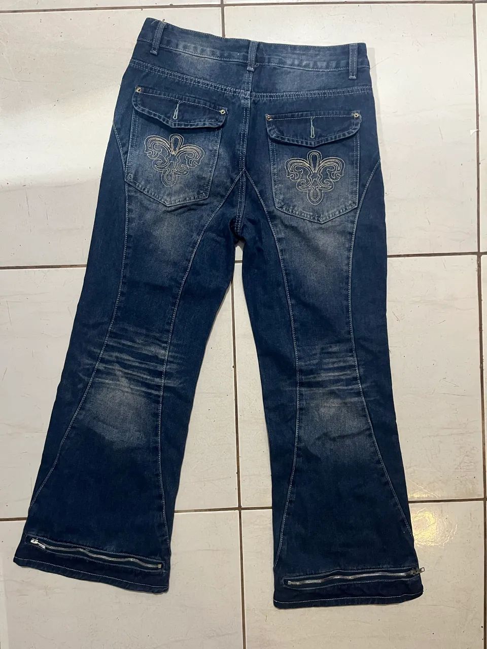Calça jujy flared denim - Foto 3