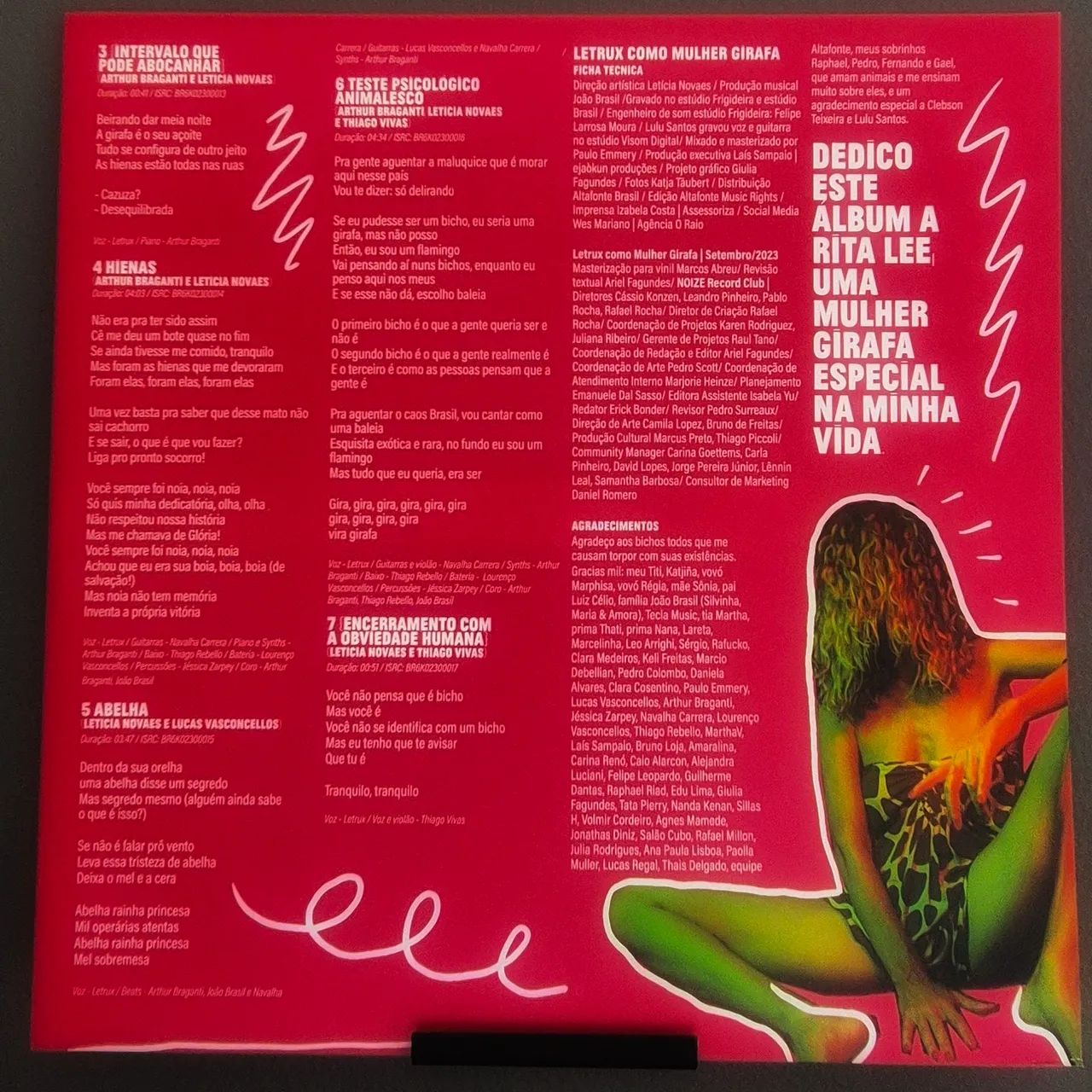 LP Vinil Disco Noize Letrux Como Mulher Girafa - Foto 3