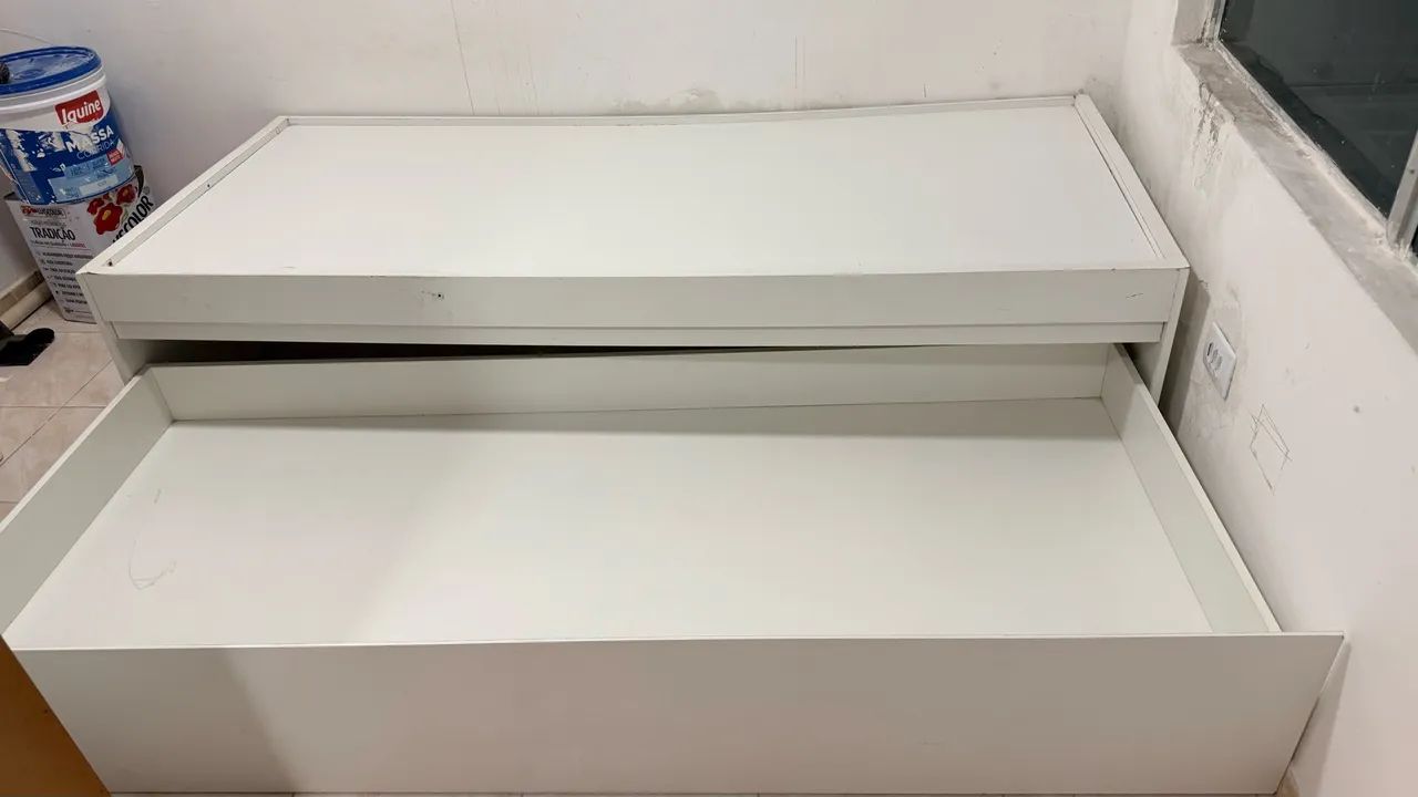 Cama solteiro com auxiliar 100% MDF 