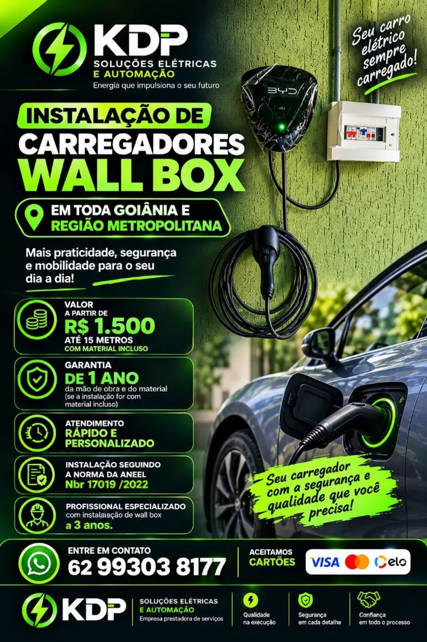 PROMOCAO DE INSTALAÇÃO DE CARREGADOR WALL BOX