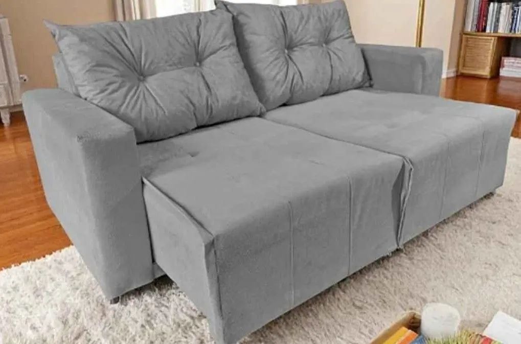 TEXAS 180X140 TECIDO SUEDE DENSIDADE D28 ESPUMA DUPLA  - Foto 2