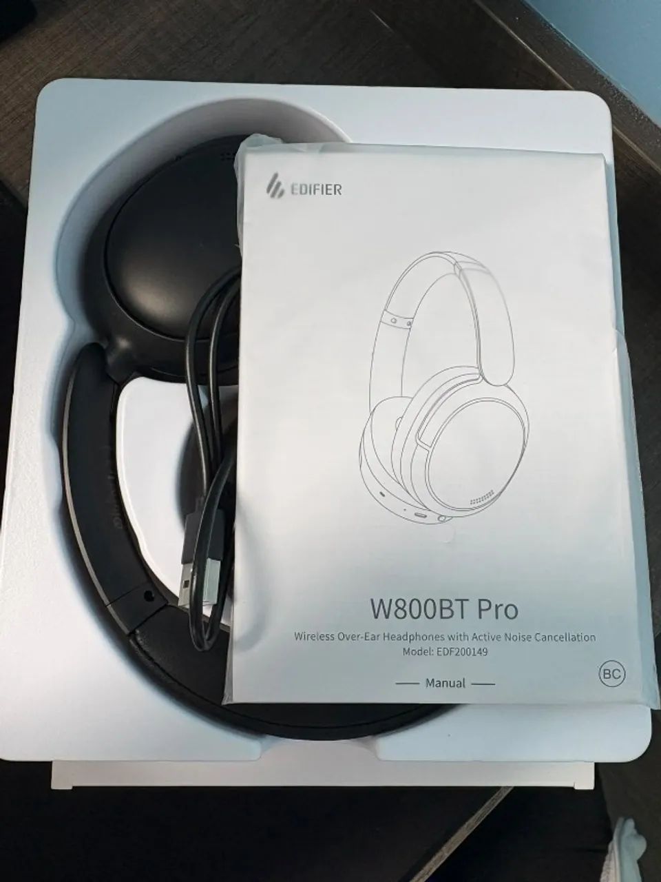 Fone de ouvido Edifier W800bt Pro Bluetooth Preto - Foto 5