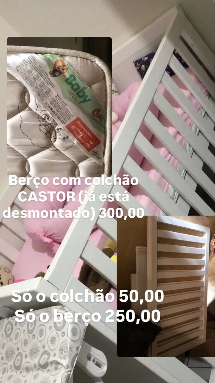 Berço com colchão 