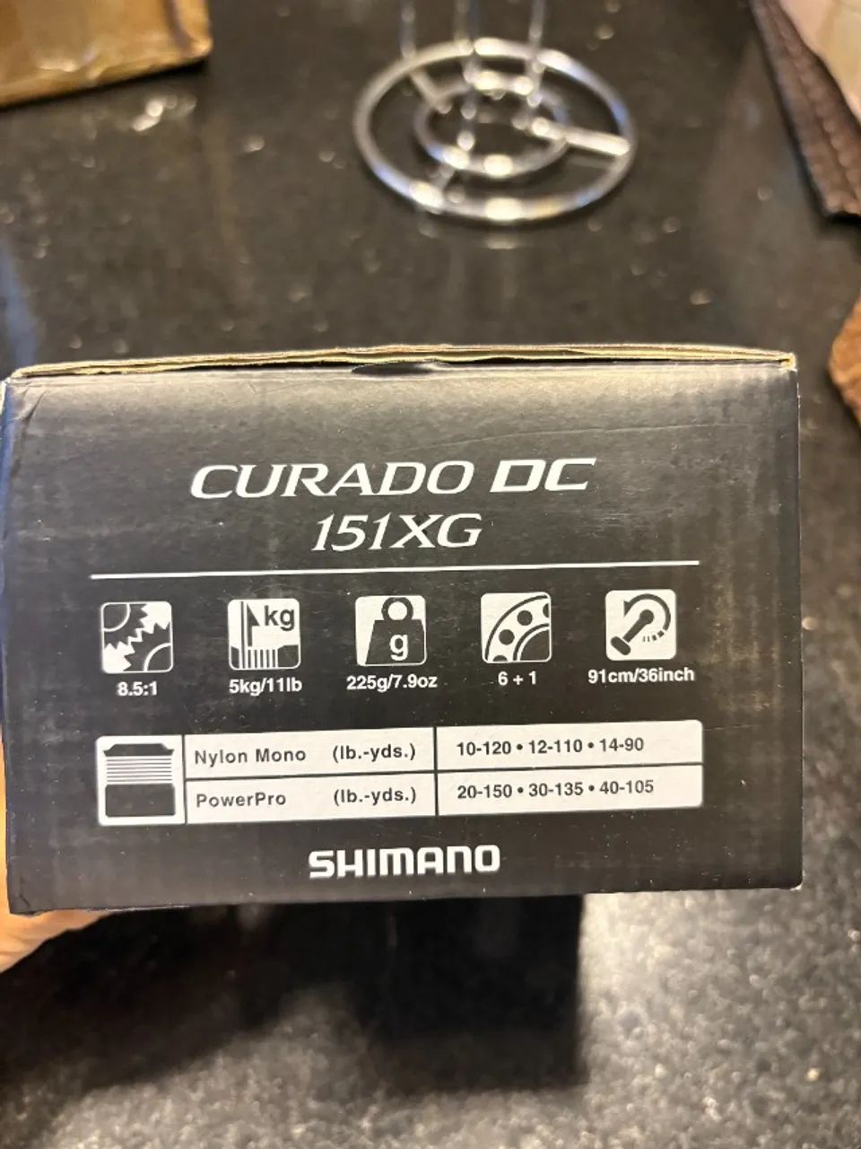 carretilha shimano Curado DC 151 XG esquerda ZERADA- NUNCA USADA - Foto 4