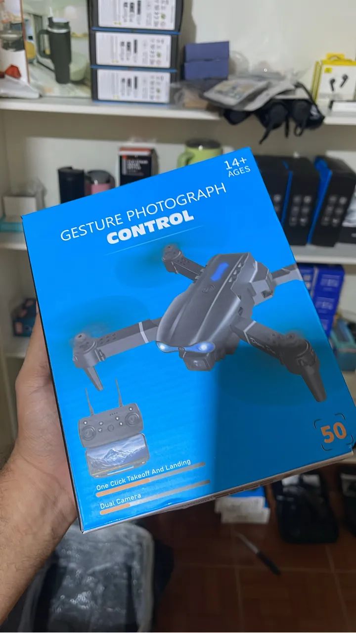 Drone profissional duas baterias com caixa e maleta completo 