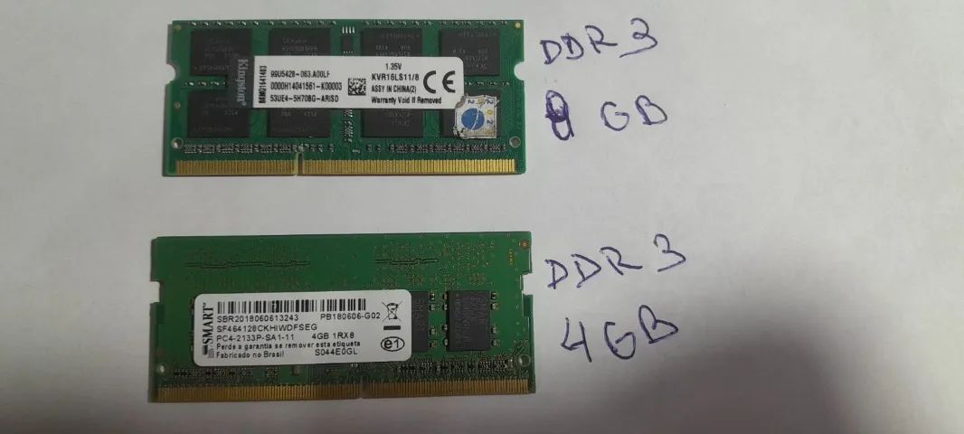 MEMORIA DDR3 DIVERSAS  PARA NOTEBOOK - NITEROI