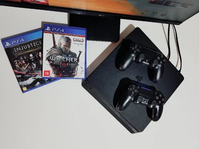 Playstation 4 Slim + 2 Jogos