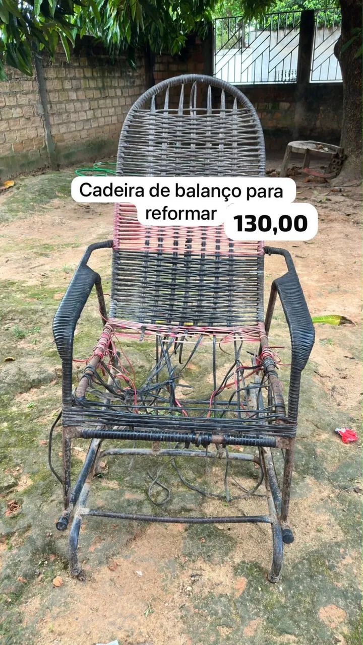 Cadeira de macarrão para reformar - Foto 2
