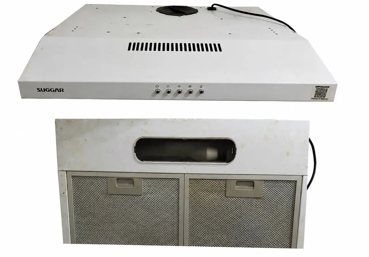 Depurador de Ar Suggar Slim 60cm Branco - 110 Volts