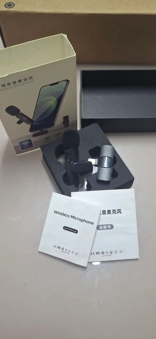 Microfone de Lapela Sem Fio para Celular (Semi-novo) - Foto 3
