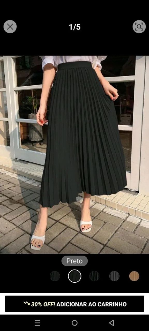Saia plissada  - Foto 3