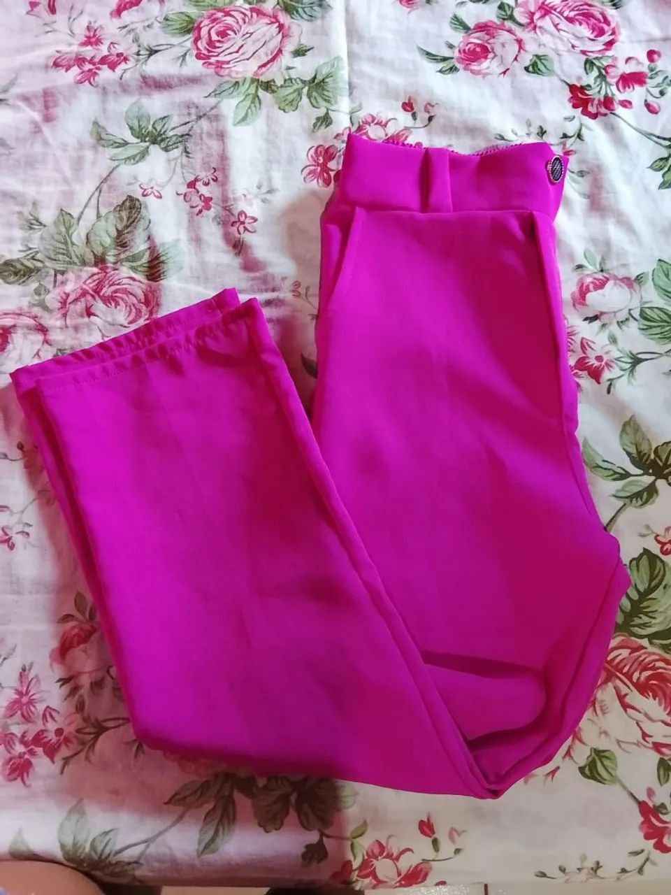 Calça rosa feminina M _ nova, nunca usada