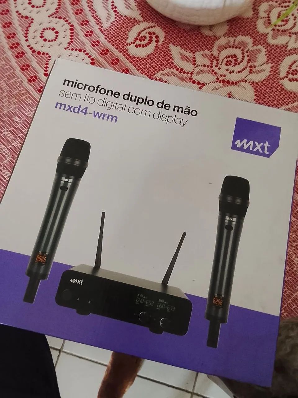 Microfone Duplo Sem Fio MXT MXD4-WRM