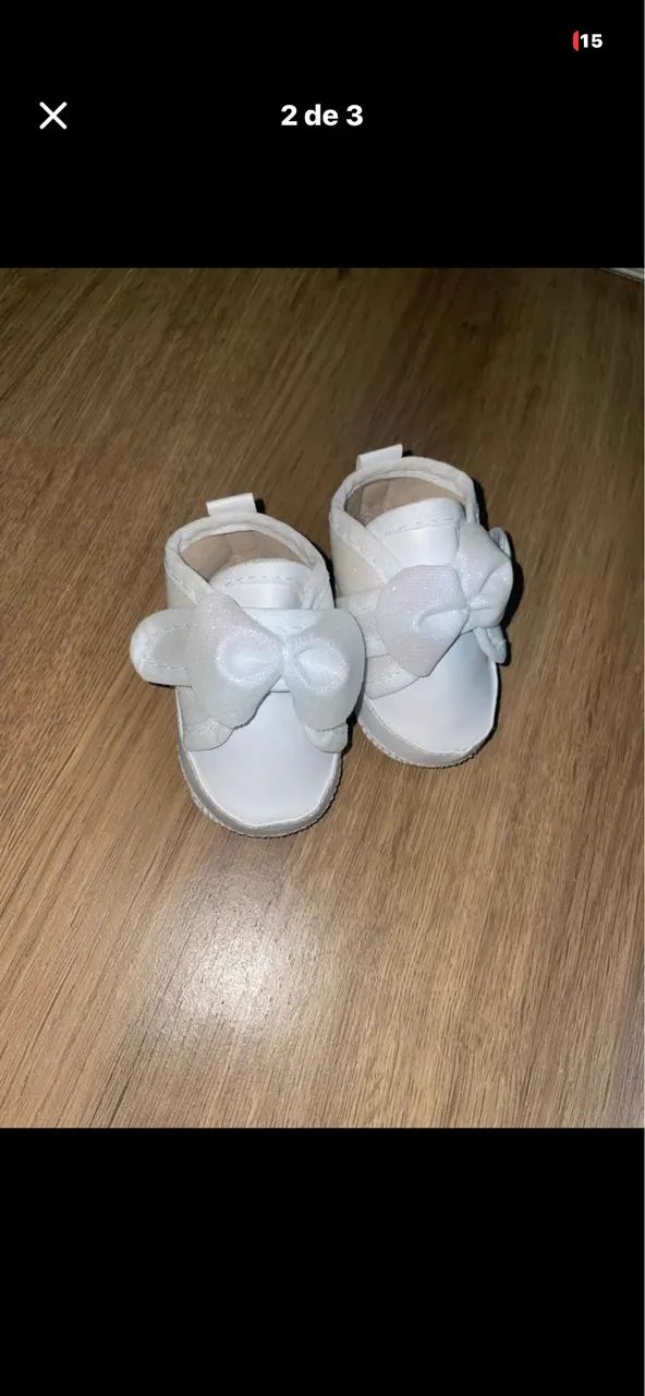 Sapatinho de 1a 3 meses femenino