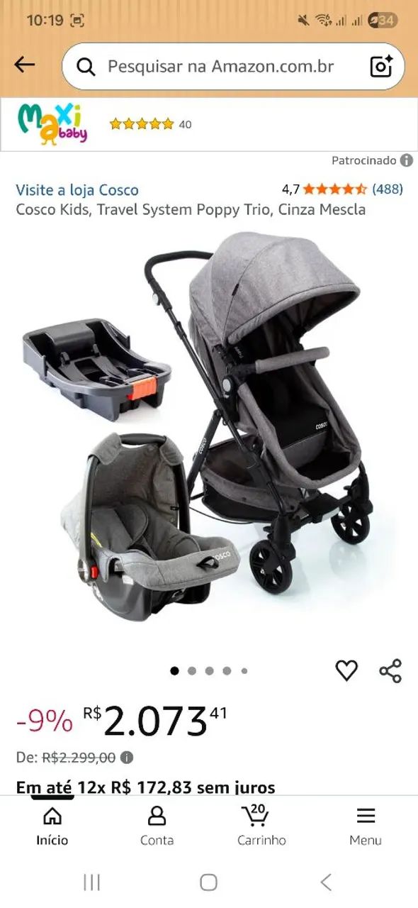 Carrinho bebê - Foto 4