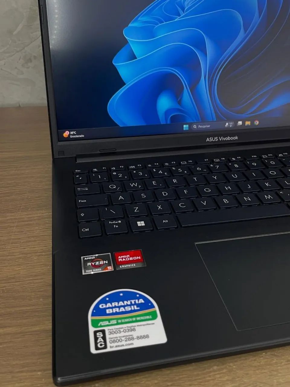 Notebook ASUS Vivobook Go 15, 512 ssd, 8gb ram, tela IPS com Placa de Vídeo integrada - Foto 2