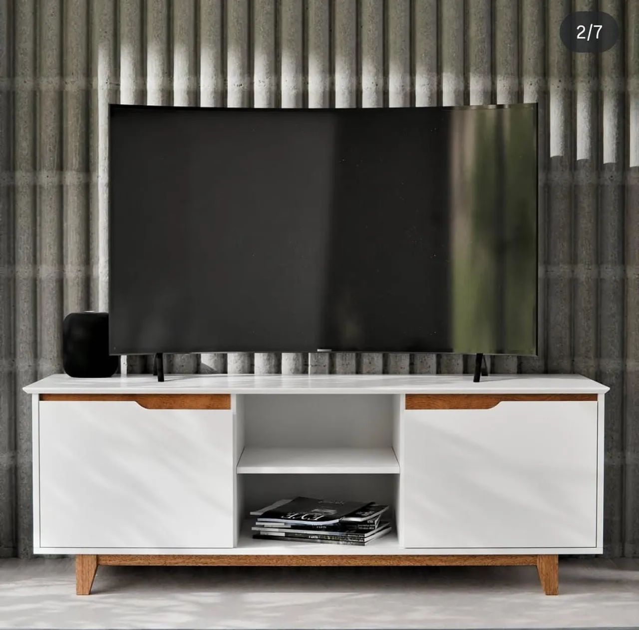 RACK bancada flow 2 portas TV até 55 polegadas Novo a pronta entrega 