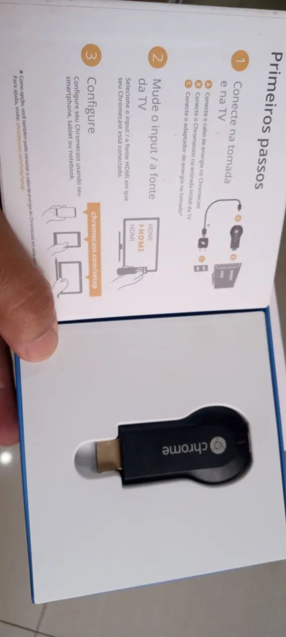 Chromecast 1th original Google na caixa usado  - Foto 4