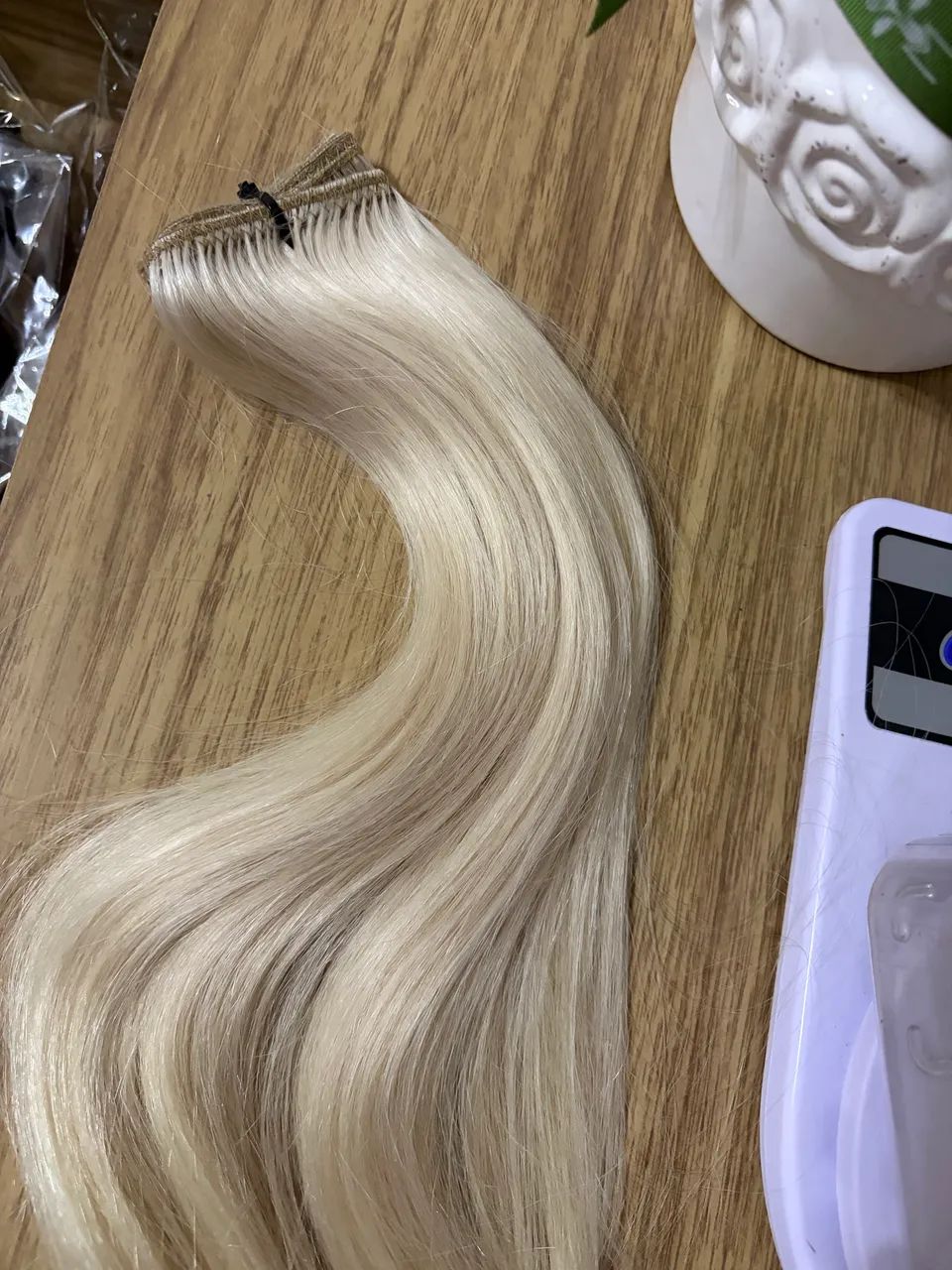 Mega Hair Humano Platinado  - Foto 2
