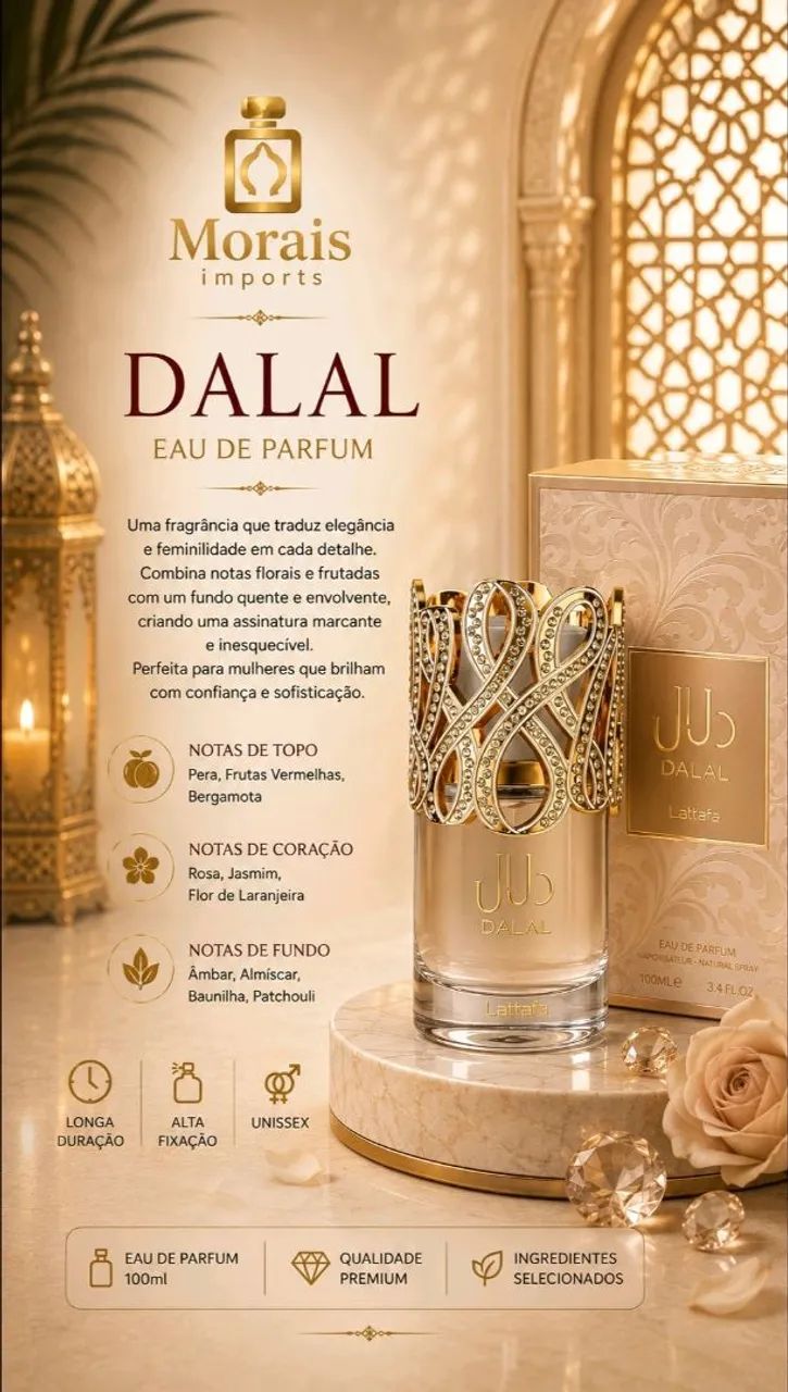 Perfume feminino Dalal