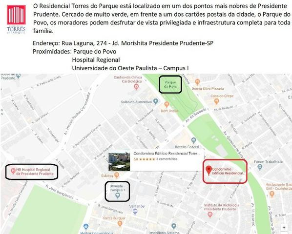 Apartamento no Torres do Parque em Presidente Prudente Próximo a Unoeste Campus 1 - Foto 2