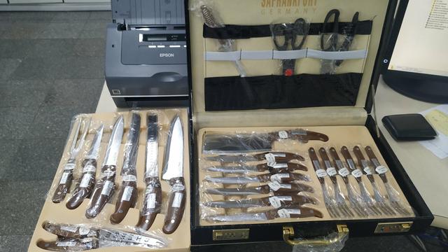 Kit Churrasco ou Cozinha Com maleta 24 peças em aço inox