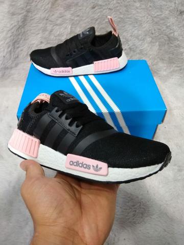 Tenis Adidas NMD Preto Com Rosa