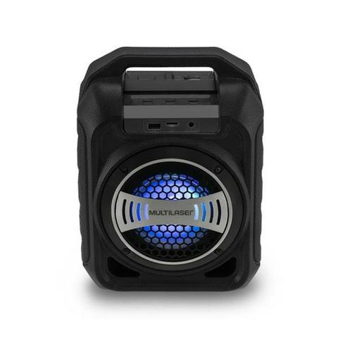 Caixa de Som Bluetooth Sp313 Multilaser 30W Com Efeitos Led Usb Rádio Fm Aux Micro SD - Foto 6
