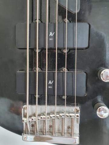 Baixo Washburn XB600. troco em teclado - Foto 2