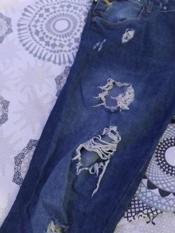 Macacão jeans semi novo - Foto 2